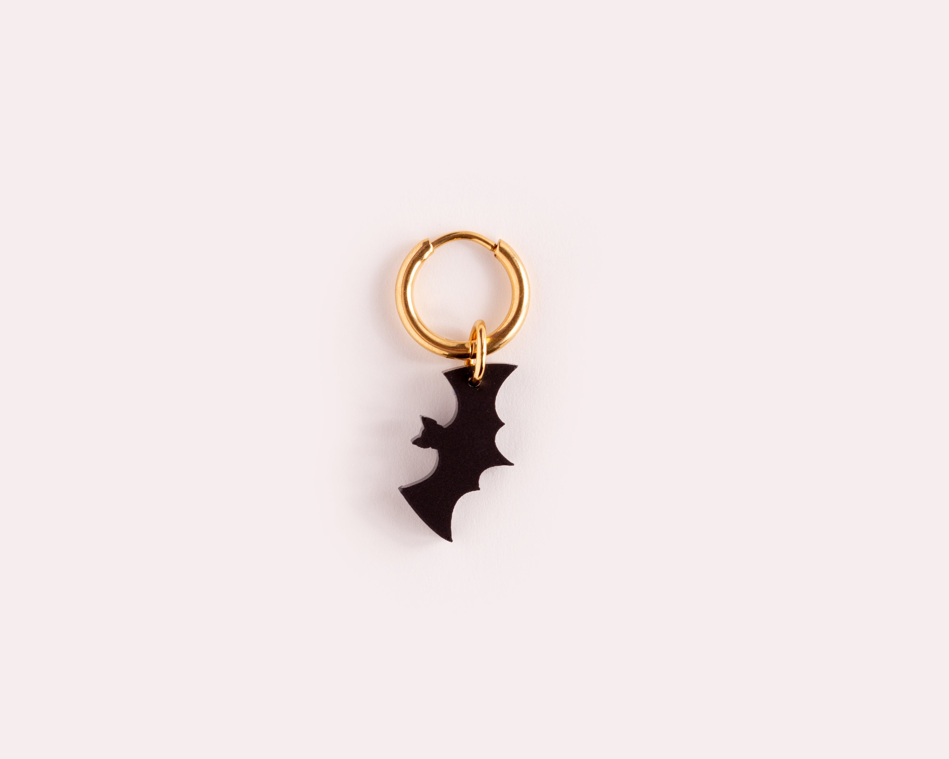 acutecolor Einzelner schwarzer Fledermaus Anhänger