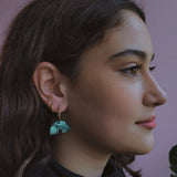 acutecolor Große Bögen Hoops in Aqua 'Pool' Perlmutt