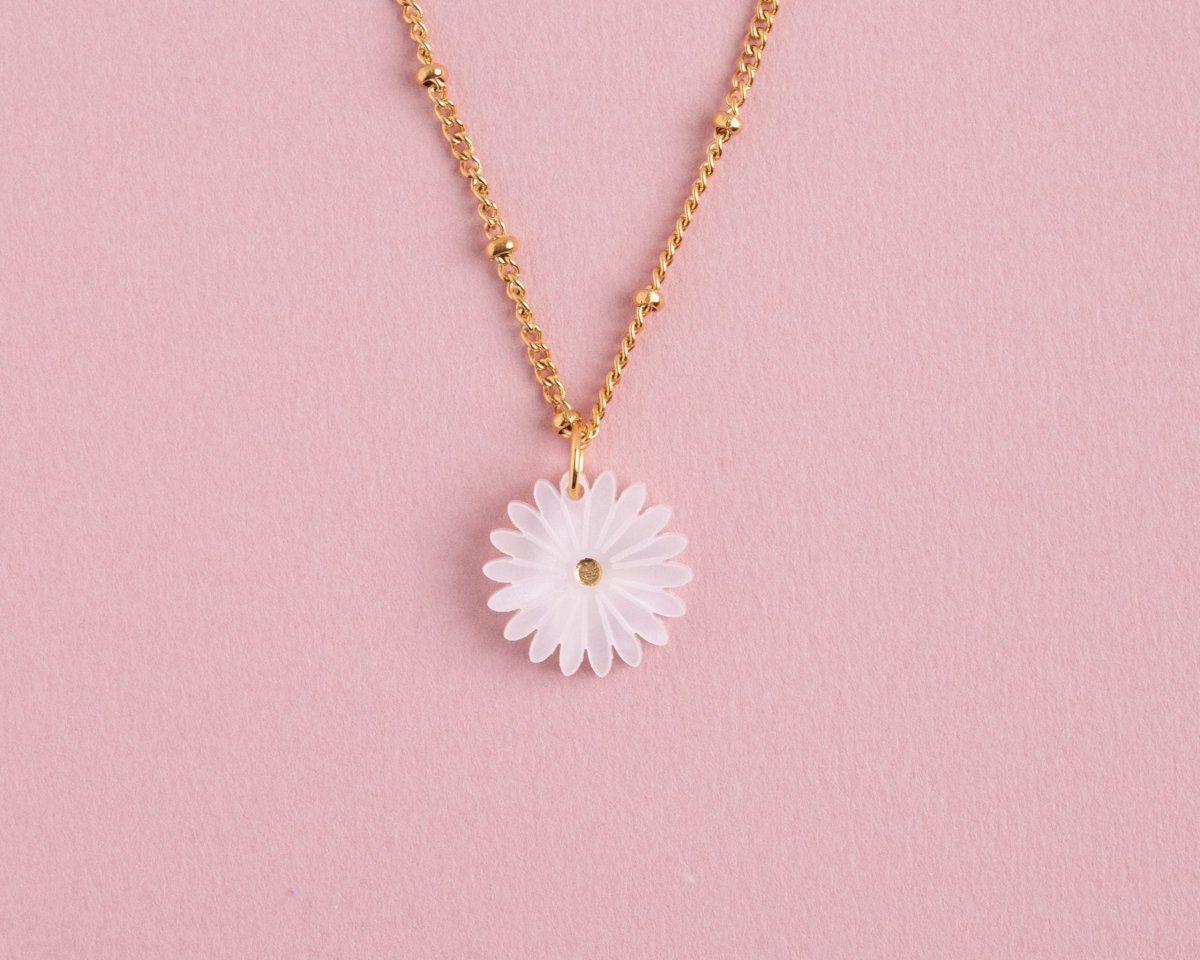 acutecolor Kette mit Geburtsblume April - Gänseblümchen
