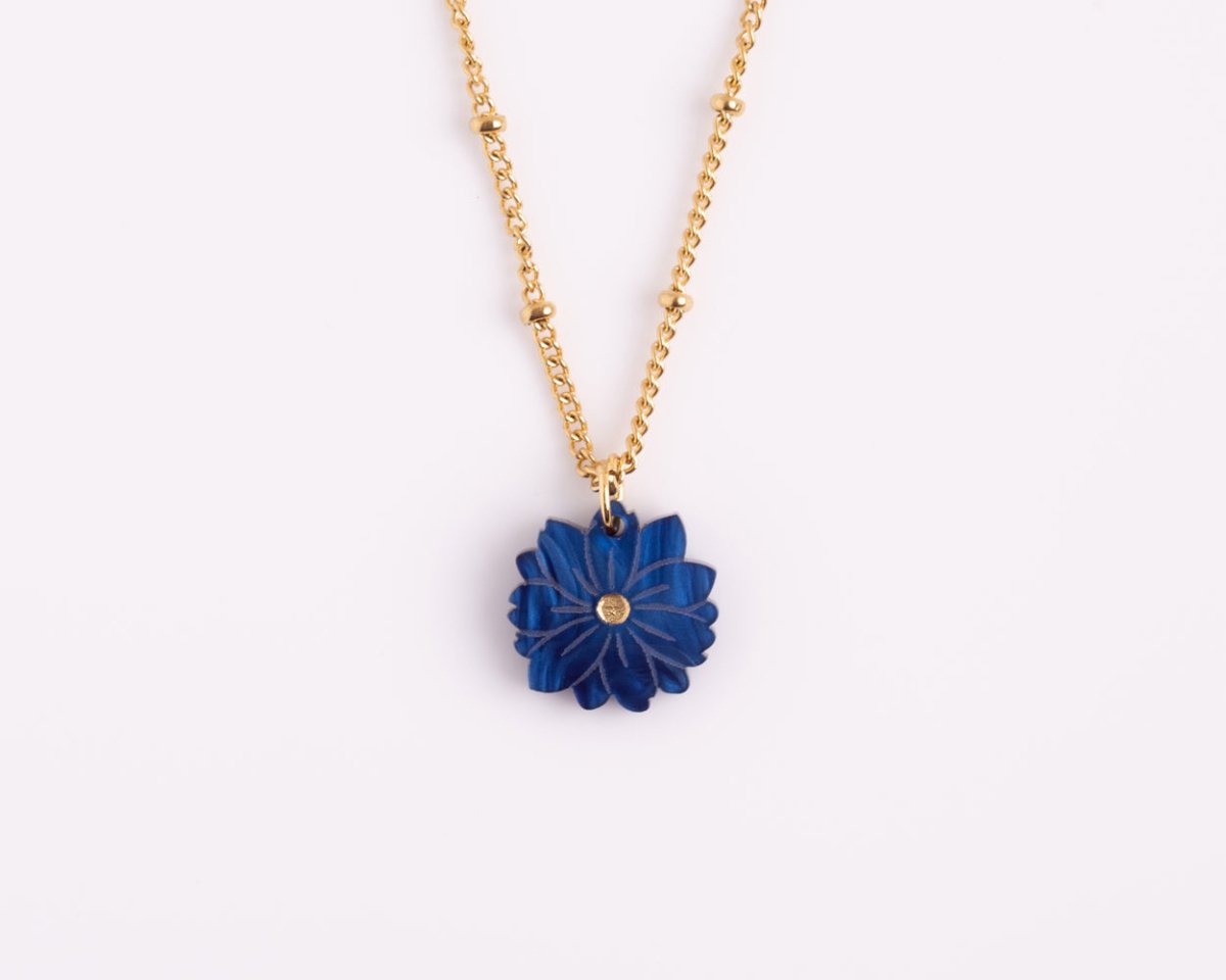 acutecolor Kette mit Geburtsblume Juli - Rittersporn