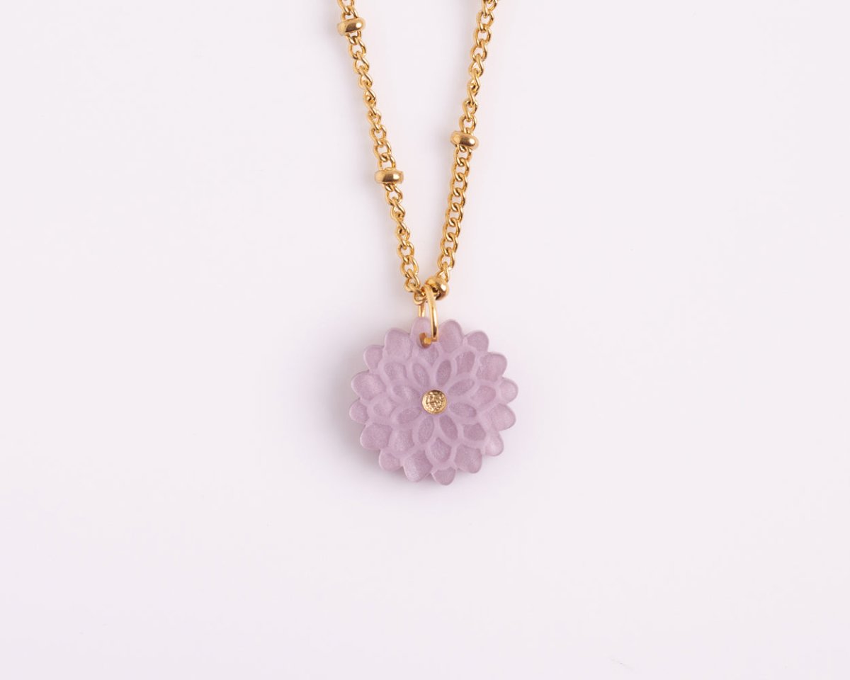 acutecolor Kette mit Geburtsblume November - Chrysantheme