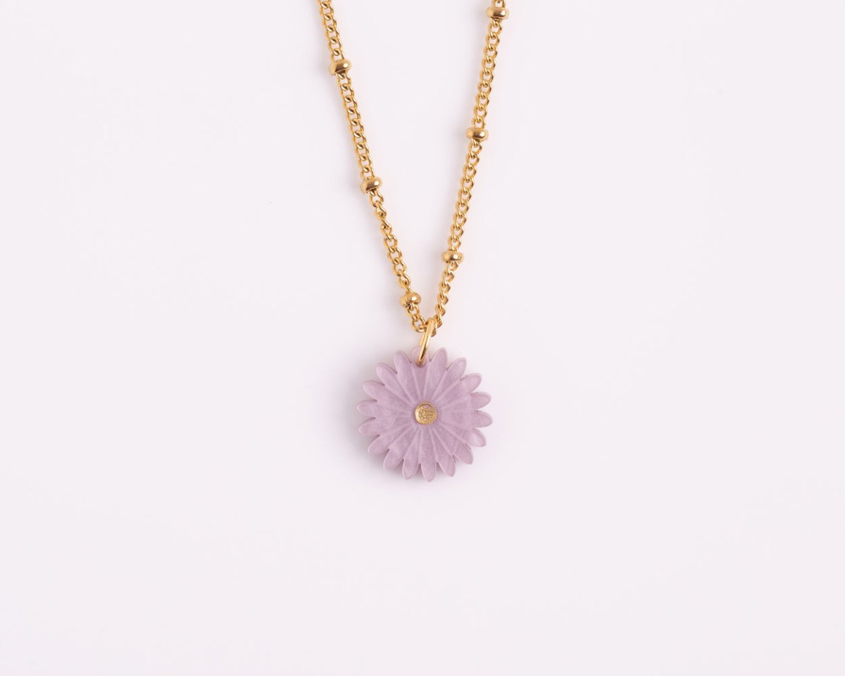 acutecolor Kette mit Geburtsblume September - Aster