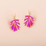 acutecolor Korallen Hoop Ohrringe in Magenta