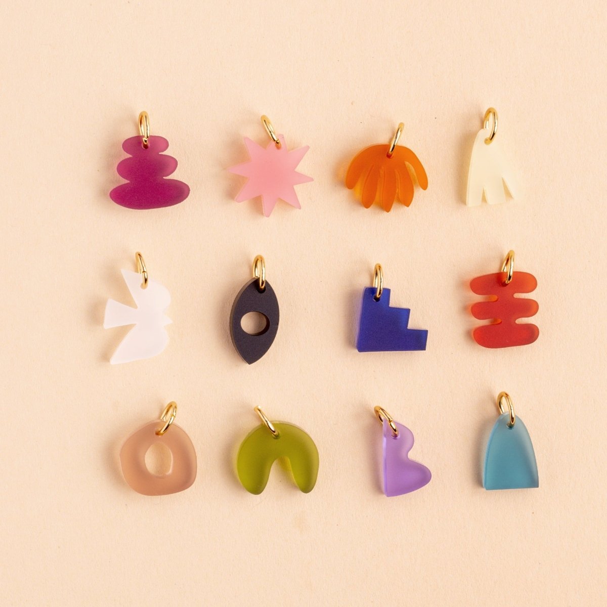 acutecolor Mix and Match Einzelne Grafische Mini Anhänger x Vol II