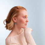 acutecolor Pebble in 'Aqua Pool' Perlmutt mit Edelstahl Hoops